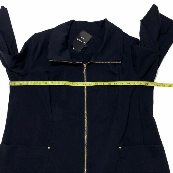 ATTYRE Woman Full Zip Black Jacket Size 1x Nwt - Picture 6 of 10